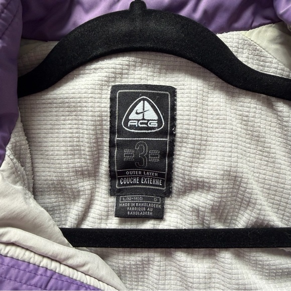 Nike ACG Convertible Purple Quilted Jacket - Picture 5 of 10